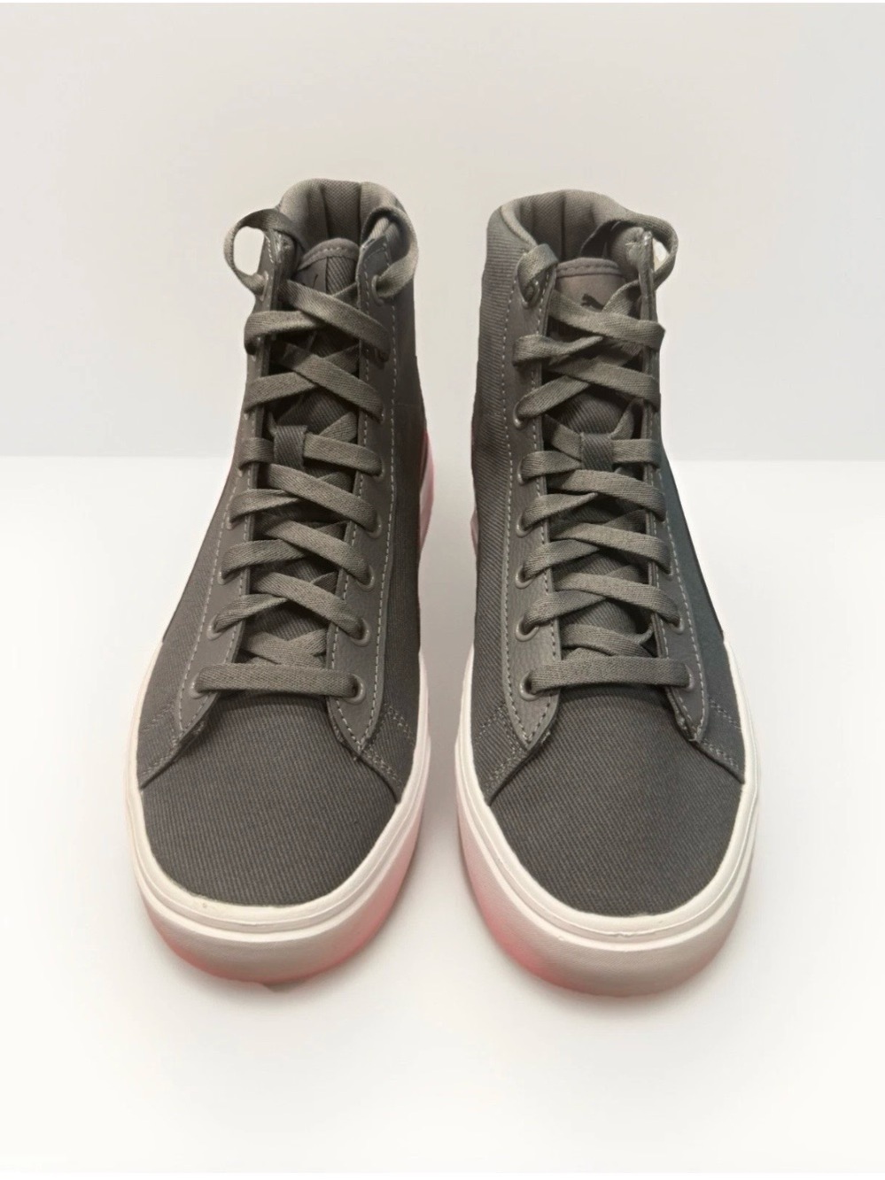 Puma Kaia Mid Women’s 8.5 High-Top Sneakers Gray White Softfoam + Comfort NEW - Picture 1 of 9